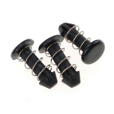 Schwarze Nylon-Federstecknieten für Computer