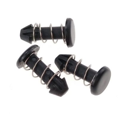 Schwarze Nylon-Federstecknieten für Computer