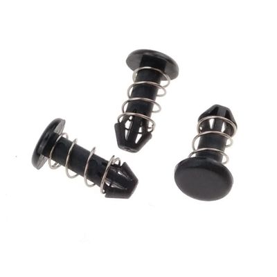 Schwarze Nylon-Federstecknieten für Computer